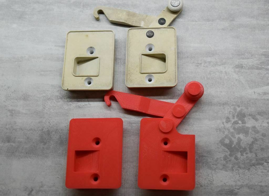 Free 3D file PVC Shutter lock replacement・3D printing model to download