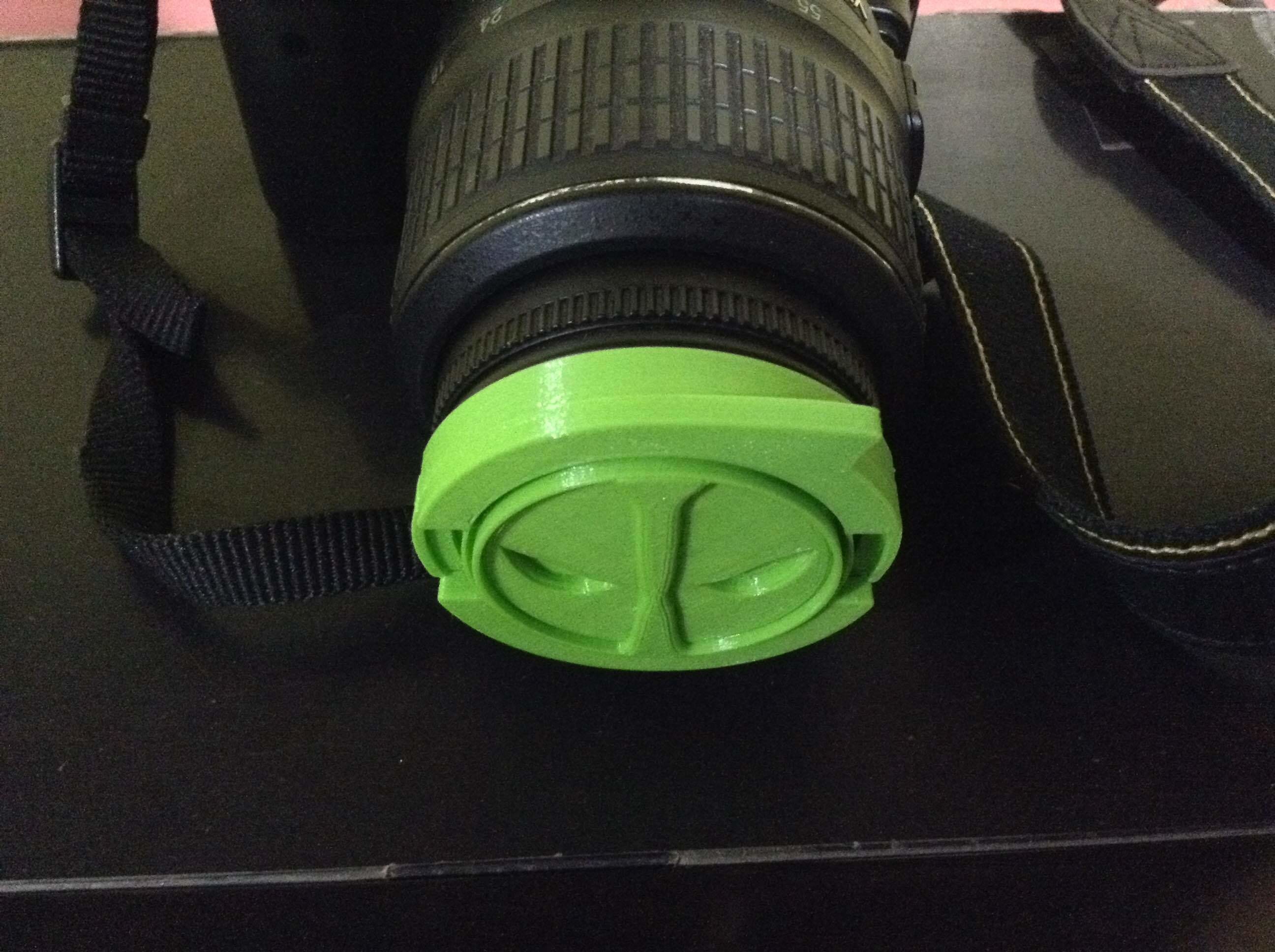 STL file Custom DSLR Lens Cap - Deadpool Logo・3D printer design to ...