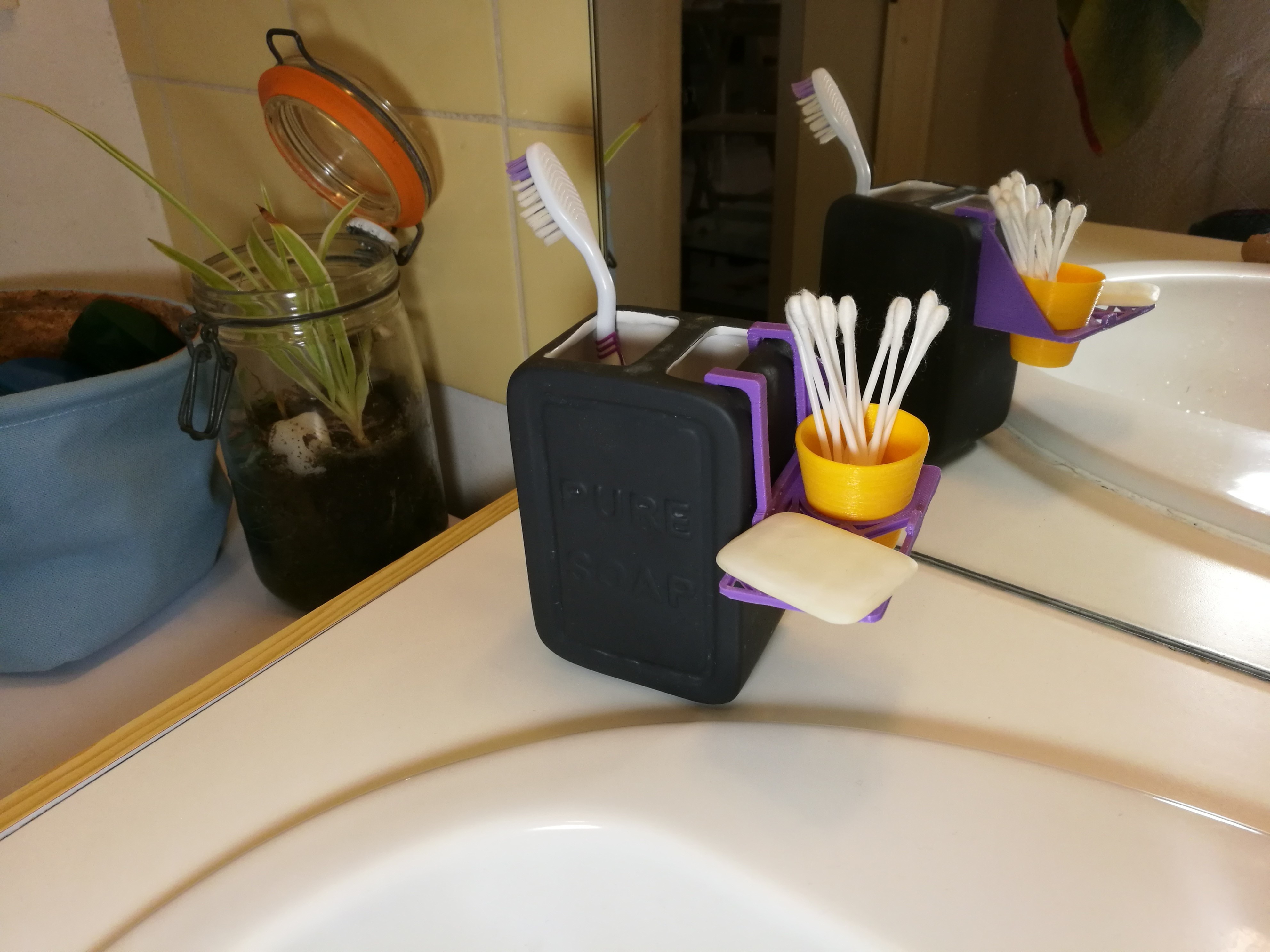Free STL file Bathroom organizer・3D printer design to download・Cults