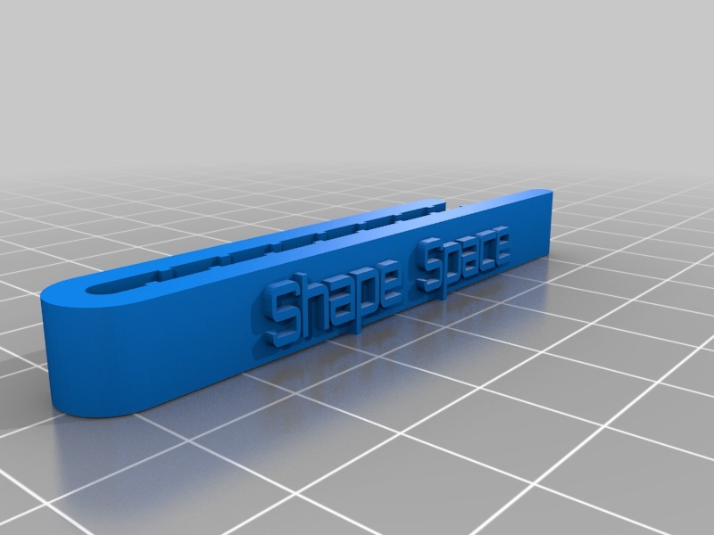 Free 3D file Shape Space Tie Clip 🛰・3D print object to download・Cults