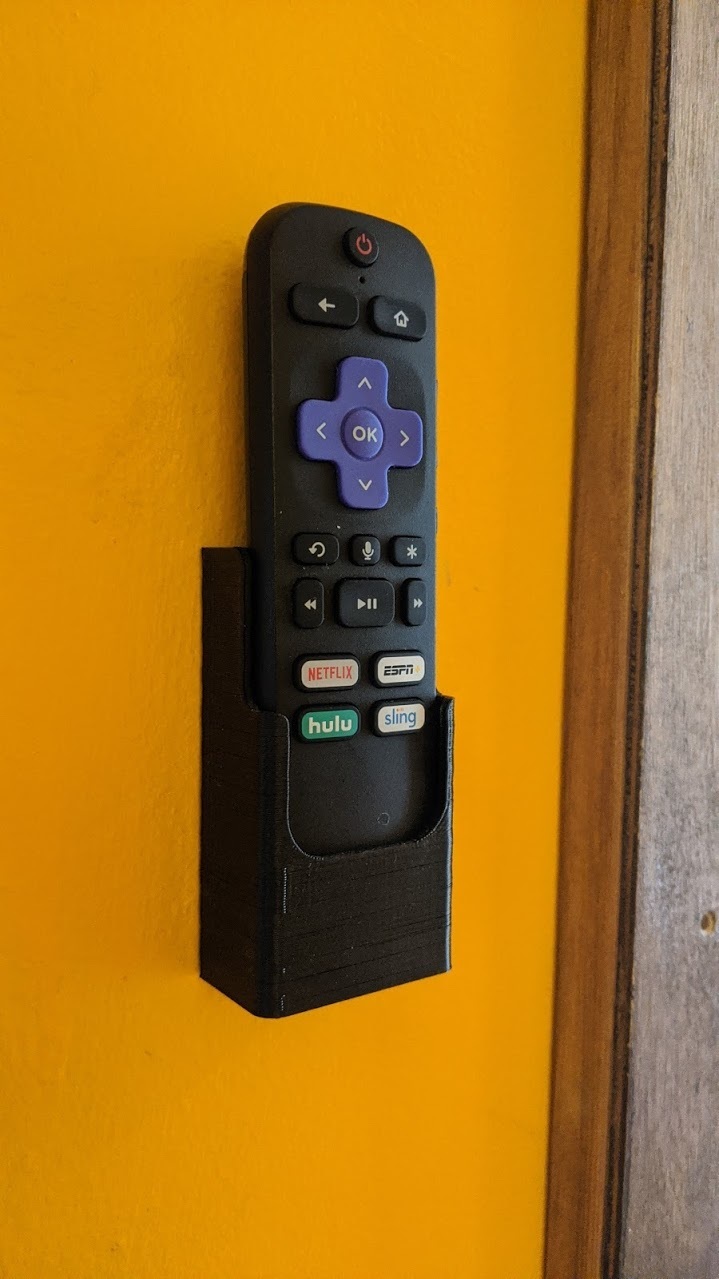 Free STL file Roku Remote Wall Mount 🖼・3D printing template to download