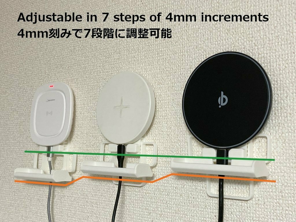 Free 3D file Universal Wireless Charger Wall Mount with Stapler or