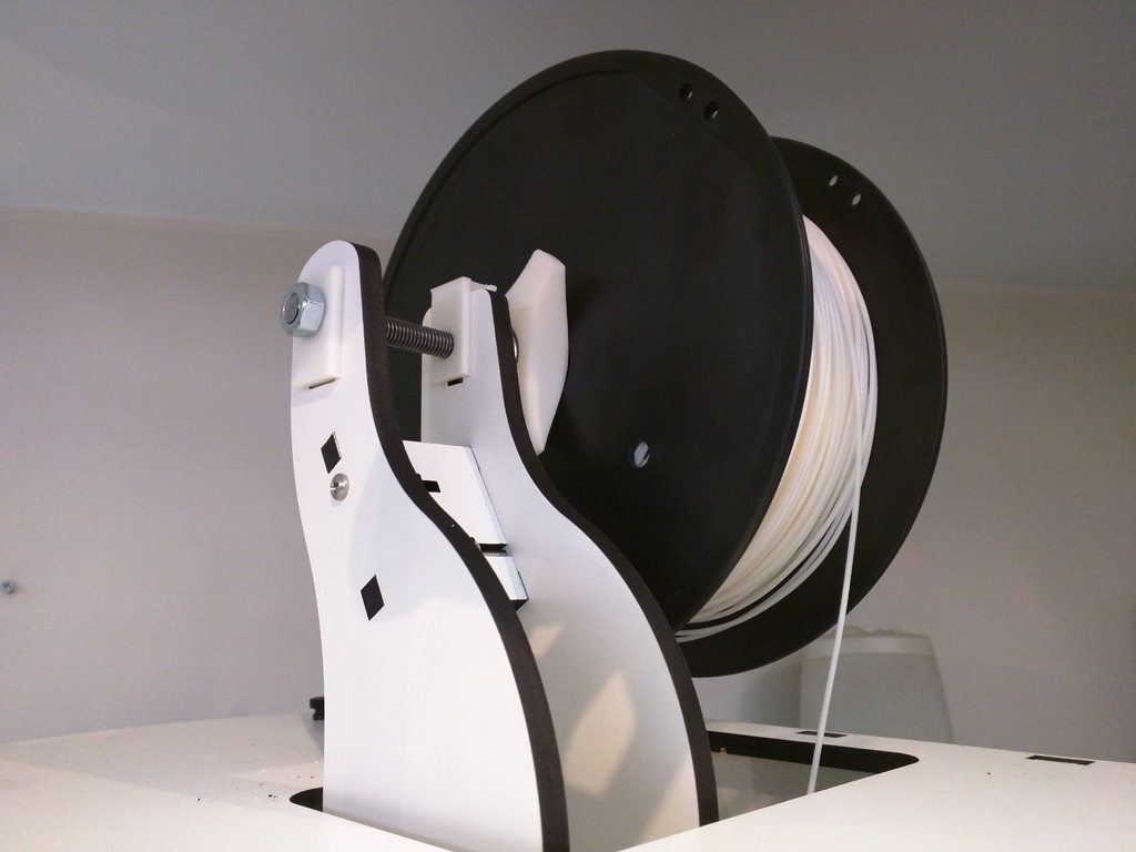 3DDatei Rostock Max v2 FilamentHalter 🧞‍♂️ kostenlos・Design für 3D