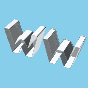 Free 3D file LATIN SMALL LETTER W, nestable box (v1)・3D printer model ...