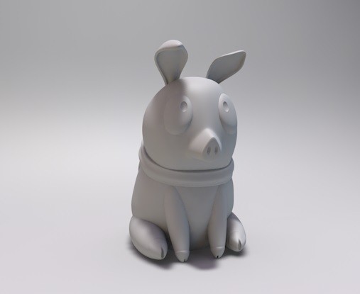 STL file Little Pig・3D print design to download・Cults