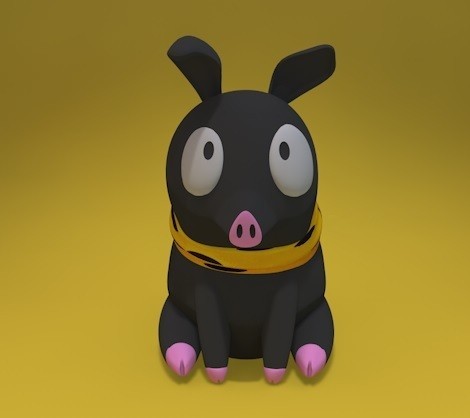 STL file Little Pig・3D print design to download・Cults