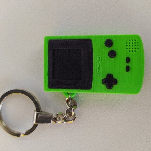 Download 3D print files NINTENDO GAMEBOY COLOR KEYCHAIN ・ Cults