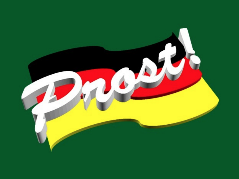 Proßt Sign Free STL file Oktoberfest Pin