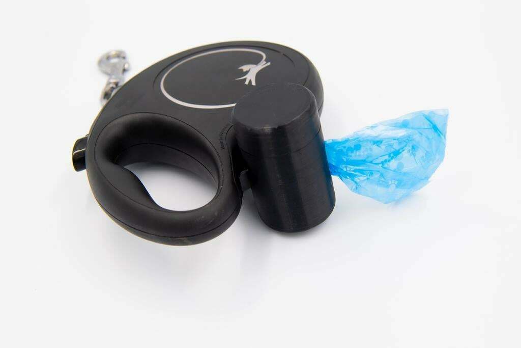 Free STL file Flexi Dog Leash Poop Bags Container・3D print design to