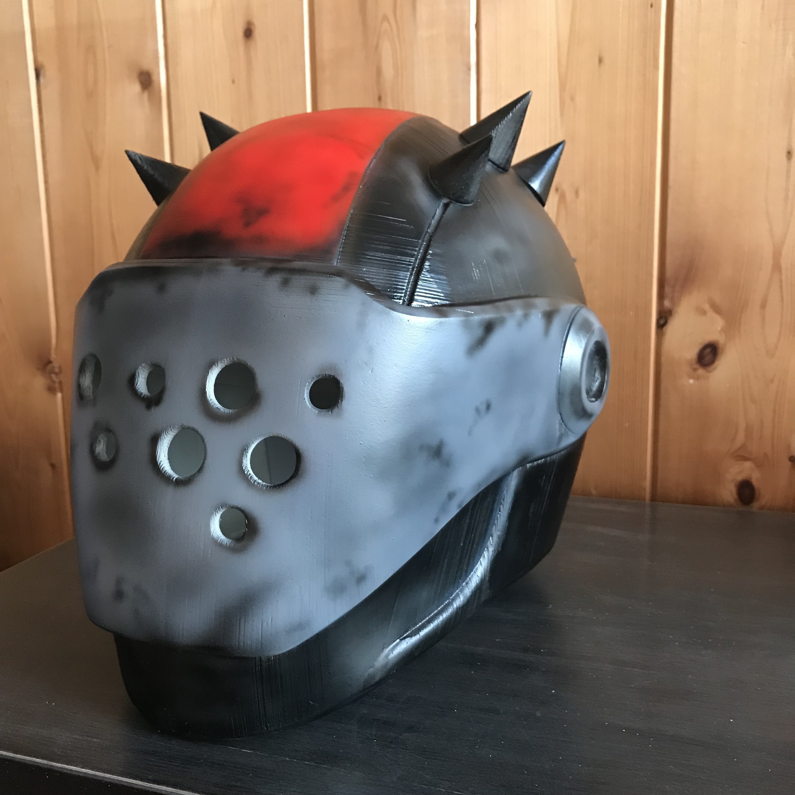 3D print Rust Lord Helmet Fortnite • made with LEAPFROG CREATR HS・Cults