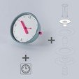 Download free 3D printer designs Time goes around - Table clock ・ Cults