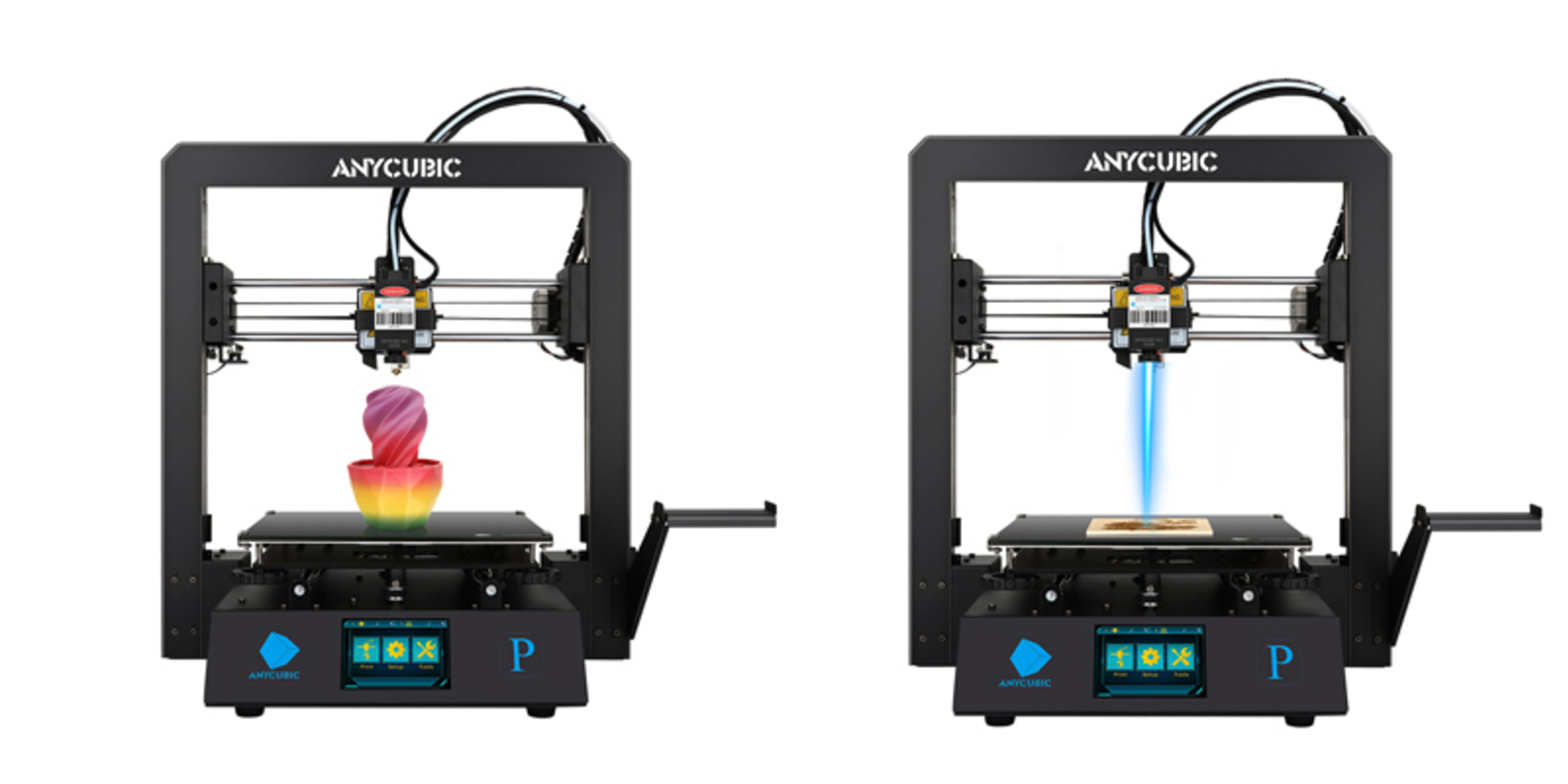 Anycubic Mega Pro: Die neue Ankunft 2 in 1 Gravur 3D Drucker・Cults