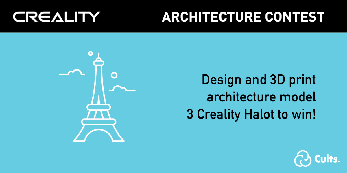 Creality 3D modeling architecture contest