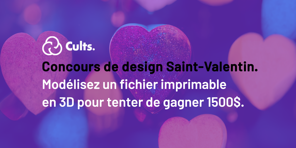 Créez un modèle imprimable en 3D pour célébrer la Saint-Valentin.